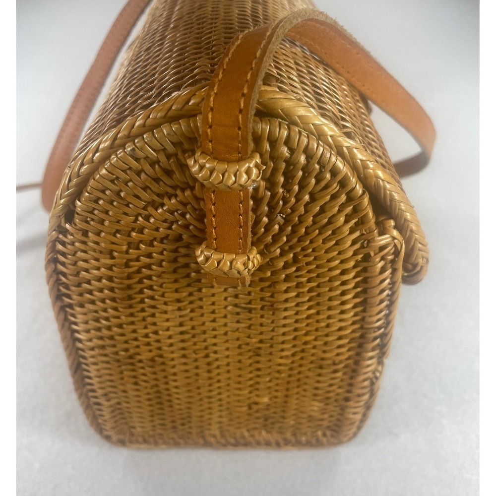 Nomad NextDoor Nusa Rattan Bag Handmade Bali Artisanal - Picture 4 of 12